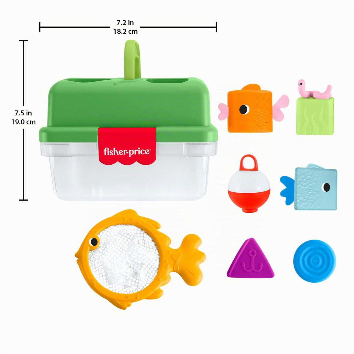 Fisher-Price Sortier- und Aufbewahrungsbox Friendship Forest – Lernspielzeug ab 6 Monate mit Stapelblöcken